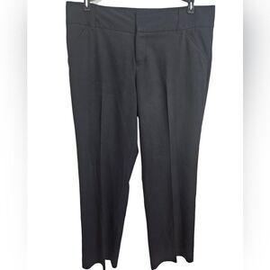 Daisy Fuentes Tailored Straight Leg Black Dress Pants Work Sz 14